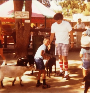 My Dad was helping me feeding goats at Knotts Berry Farm on August 3, 1979. 