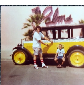 My Dad and me at Knotts Berry Farm on August 3, 1979.